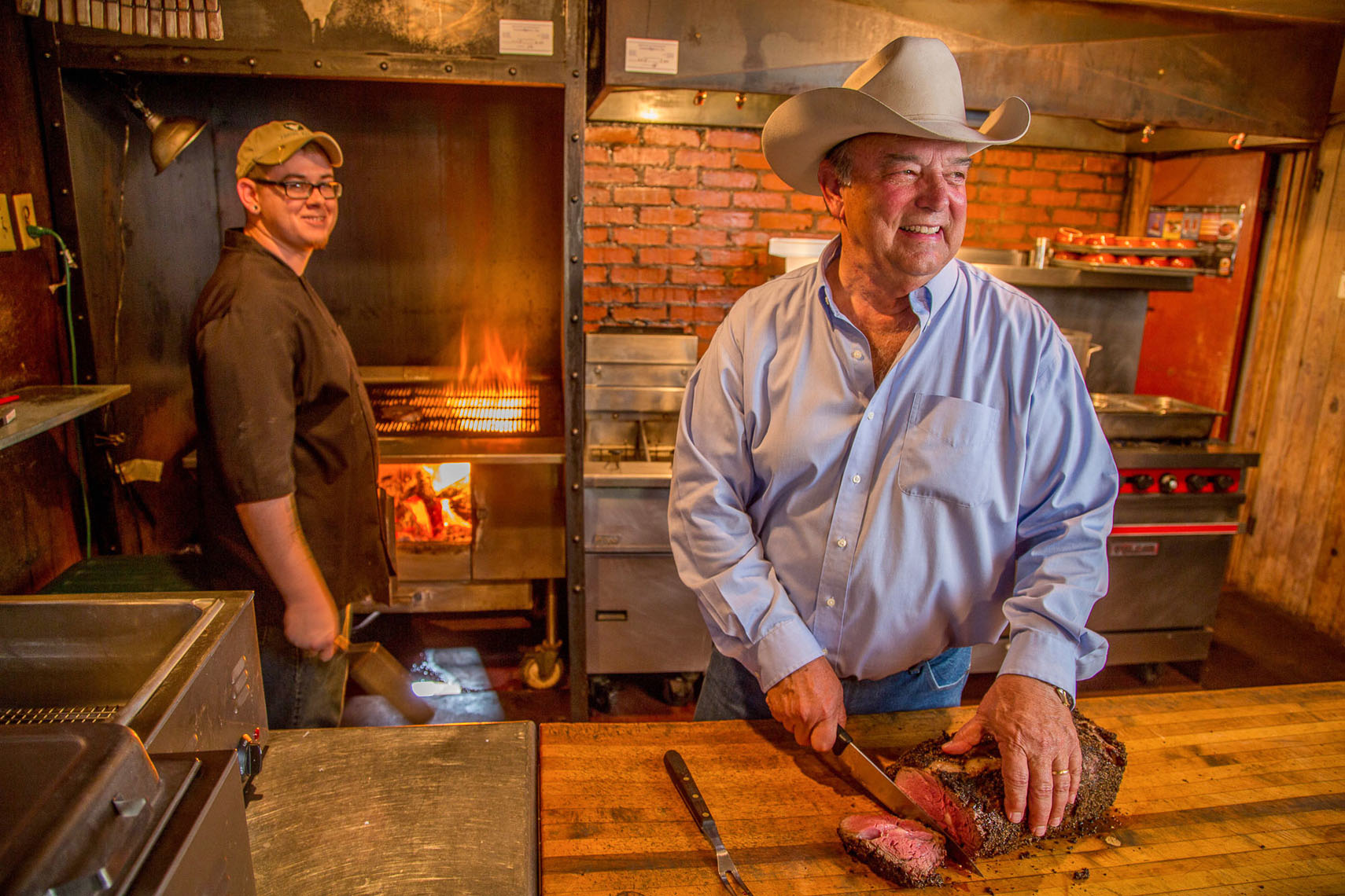 Tom Petrini, Perini Ranch Steakhouse, Buffalo Gap,Texas food