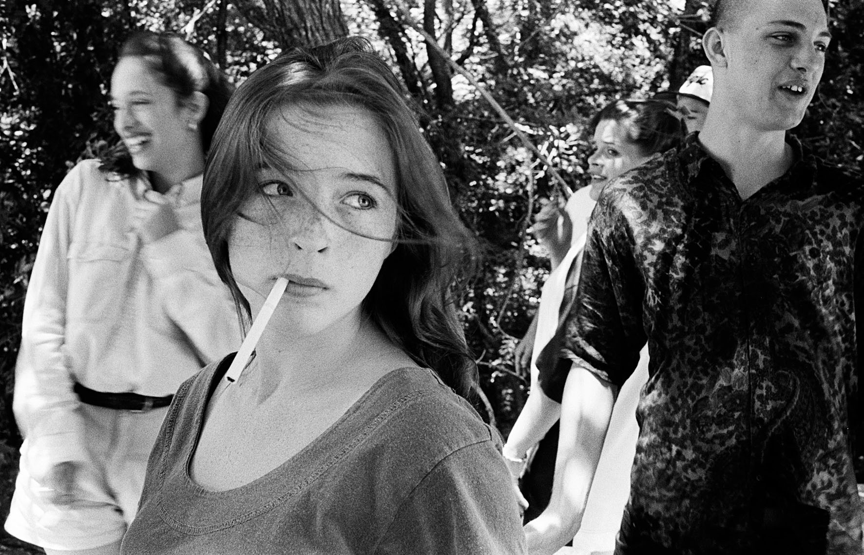 1166High School girl with cigarette